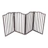 Pet Gate â€šÃ„Ã¬ Dog Gate for Doorways;  Stairs or House â€šÃ„Ã¬ Freestanding;  Folding ;  Dark brown; Arc Wooden - Dark brown