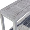 Eucalyptus Console Table; Silver Gray - as Pic