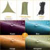 13.12ft Shade Sail Patio Cover Shade Canopy Camping Sail Awning Sail Sunscreen Shelter Triangle Cover - Orange