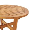 Patio Bar Table âˆšÃ²23.6"x41.3" Solid Wood Acacia - Brown