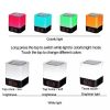 Outdoor Bluetooth Speaker LED Pat Light Wireless Speaker Mini Lighting Alarm Clock Audio Portable Night Light - black