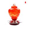 Hummingbird Feeder for Outdoors Hand Blown Colorful Glass Feeder with Ant Moat Gardening Supplies Bird Feeder Ant Proof - k