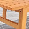 Kapalua Honey Nautical Eucalyptus Wooden Outdoor Sofa Table - as Pic