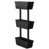 3-Tier Freestanding Vertical Plant Stand for Gardening and Planting Use - Black