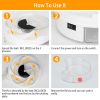 USB Powered Electric Fly Trap Automatic Flycatcher Rotating Fly Pest Repellent Tool For Home Kitchen Restaurant - White