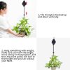 Plant Hook Pulley Retractable Plant Hook Hanger for Hanging Garden Plants Flower Baskets Flowerpots and Birds Feeder Easy to Care for Your Hanging Pla