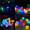 20ft 30 LED Solar String Ball Lights Outdoor Waterproof Warm White Garden Decor - Light