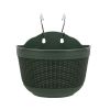 Flowerpot Fade-less Fall-resistant Ornamental Drain Hole Eco-friendly Plant Pot Plant Accessories - Atrovirens - M