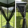 10x10 Outdoor Patio Gazebo Canopy Tent With Ventilated Double Roof And Mosquito net(Detachable Mesh Screen On All Sides); Suitable for Lawn; Garden; B