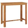 Patio Bar Table 47.2"x23.6"x41.3" Solid Wood Acacia - Brown