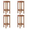 5 Piece Patio Dining Set Solid Wood Acacia - Brown