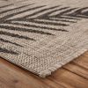 Home Decor Indoor/Outdoor Accent Rug Touch Of Palm Accent Rug - Beige | Black - 7'9" X 9'5"