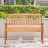 Kapalua Honey Nautical Eucalyptus Wooden Outdoor Garden Bench - as Pic