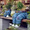 1pc Funny Indoor And Outdoor Flower Pots Resin Denim Pants Ornaments Creative Flower Pot Decoration Crafts Retro Garden Decoration - B