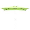 10x6.5ft Aluminum Patio Umbrella w/ 20 LEDs - As Picture