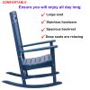 Poly Lumber Patio Rocking Chair - Navy Blue