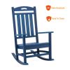 Poly Lumber Patio Rocking Chair - Navy Blue