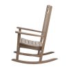 Poly Lumber Patio Rocking Chair - Weathered Wood