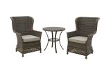 3 Pieces Outdoor Patio Wicker Furniture Set - 3pcs