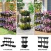 3-Tier Freestanding Vertical Plant Stand for Gardening and Planting Use - Black