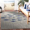 Home Decor Indoor/Outdoor Accent Rug Natural Stylish Classic Pattern Design - Blue - 7'9" X 9'9"