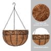 4 Pcs Metal Hanging Plant Basket,with Round Wire Plant Holder with Chain Porch Decor,Flower Pots Hanger Garden Decoration XH - Picture