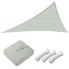 16x16x16ft Triangle Sun Shade Sail/Grey - LA01