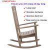 Poly Lumber Patio Rocking Chair - Weathered Wood