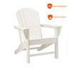 Poly Lumber Adirondack Chair Patio Chair Lawn Chair Outdoor Adirondack Chairs - White