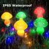 Solar Mushroom Light; Multi-Color Changing LED Outdoor Flowers Garden Courtyard Yard Patio Outside Christmas Holiday Decor; LED Lights - Solar 12Light