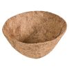 2Pcs Round Balcony Hanging Bonsai Basket Liner Coconut Shell Flower Pot Planter - 20cm