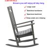 Poly Lumber Patio Rocking Chair - Slate Grey