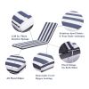 2PCS Set Outdoor Lounge Chair Cushion Replacement Patio outdoor furniture Seat Cushion Chaise Lounge Cushion - as pic