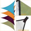 13.12ft Shade Sail Patio Cover Shade Canopy Camping Sail Awning Sail Sunscreen Shelter Triangle Cover - Green