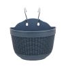 Flowerpot Fade-less Fall-resistant Ornamental Drain Hole Eco-friendly Plant Pot Plant Accessories - Blue - L