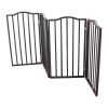 Pet Gate â€šÃ„Ã¬ Dog Gate for Doorways;  Stairs or House â€šÃ„Ã¬ Freestanding;  Folding ;  Dark brown; Arc Wooden - Dark brown