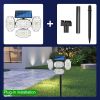 Upgraded Solar Motion Sensor Light Security Lamp Garden Outdoor Waterproof - as  picture