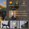 Inowel Lights Wall Light Outdoor Lantern E26 Bulb (Not Include) Wall Mount Hang Lamp Wall Sconce Lighting 32335 - Black