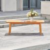 Kapalua Honey Nautical Eucalyptus Wooden Outdoor Sofa Table - as Pic