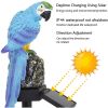 Parrot Decor Garden Solar Light - Blue