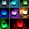 Outdoor Bluetooth Speaker LED Pat Light Wireless Speaker Mini Lighting Alarm Clock Audio Portable Night Light - black