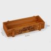 Wood Planter Box Garden Yard Micro Landscape Flower Succulent Container Plant Pot  - Wood Color