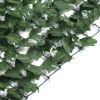 Free shipping Products Outdoor Garden 2pcs 100*300cm  Artificial Faux Ivy Hedge Leaf and Vine Privacy Fence Wall Screen(952 Leaves) - Green  YJ - 2PCS