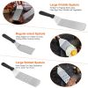 7Pcs Griddle Accessories Kit Stainless Steel BBQ Grilling Utensil Tools Outdoor Barbecue Griddle Spatulas Set - Stainless Steel