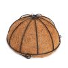 Hanging Coconut Shell Vegetable Flower Pot Basket Planter Iron Art Garden Decor  - 10 inches