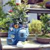 1pc Funny Indoor And Outdoor Flower Pots Resin Denim Pants Ornaments Creative Flower Pot Decoration Crafts Retro Garden Decoration - B