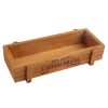 Wood Planter Box Garden Yard Micro Landscape Flower Succulent Container Plant Pot  - Wood Color