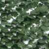 Free shipping Products Outdoor Garden 2pcs 100*300cm  Artificial Faux Ivy Hedge Leaf and Vine Privacy Fence Wall Screen(952 Leaves) - Green  YJ - 2PCS