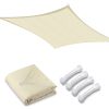 16x16ft Rectangle Sun Shade Sail/Beige - LA01