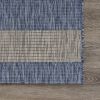 Home Decor Indoor/Outdoor Accent Rug Natural Stylish Classic Pattern Design - Grey & Blue - 7'9" X 9'9"